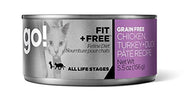 Petcurean Go! 126-2026 Fit and Free Grain Free Chicken, Turkey and Duck Pate Cat Food 24/5.5OZ