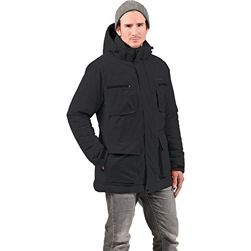 Naturmania Alizã © e 43627 Jacket de latitude de 34 pouces pour hommes (noir, X-plus)