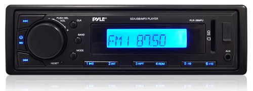 Pyle In-Dash Receiver with AM/FM Radio, AUX Input for iPod/MP3 Players and SD/USB Flash Readers PLR26MPU
