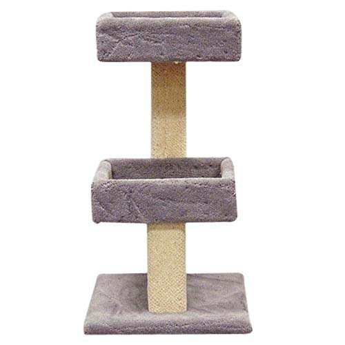North American Pet 49335 Cat Tree Double With 2 Bed 36inch