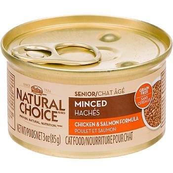 Nutro Natural Choice 10104232 Senior Minced Chicken & Salmon Cat Food 24/3OZ