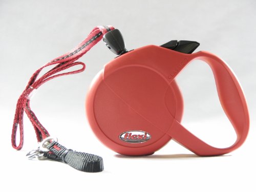 Cordon rétractable du cordon rétractable de la Flexi Dog Red