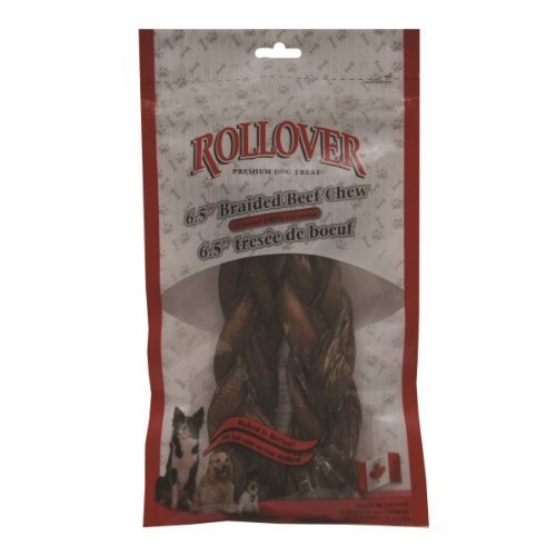Rollover 6.5inch Braided Beef Chew 30/BULK