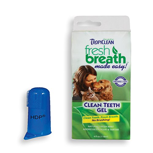 HDP Tropiclean Fresh Breath Clean teeth gel holistic Made in USA With bonus toothbrush