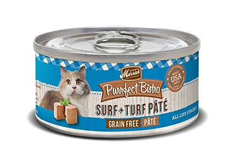 Merrick Pet Care 295047 Purrfect Bistro Surf and Turf 5.5 oz Cat, pack de 24