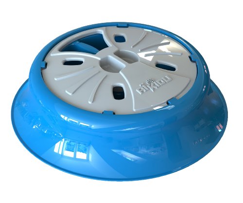 Aikiou Junior Slow Pet Feed Bowl, Blue/Grey
