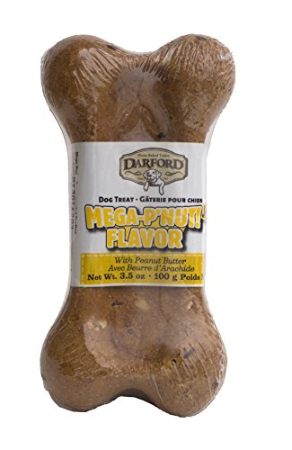 Darford Mega Bone Junior P 'Nut Butter Flavor Dog Treat, 3-1/2-Ounce (Pack Of 24)