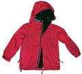 N390J Polyester Jacket Fleece Lined Navy Red - 4-6-8 (RED, 4)