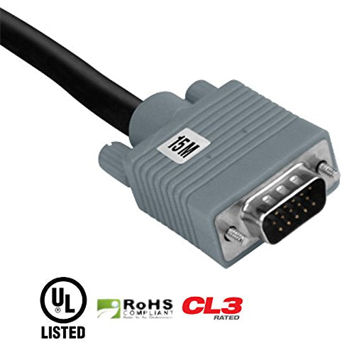 Élément ele3015m 50 pieds / 15 mètres VGA Câble - gris