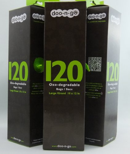 Doo-N-Go Large-120 OXO-Degradable Bags, Doggy Waste Bags