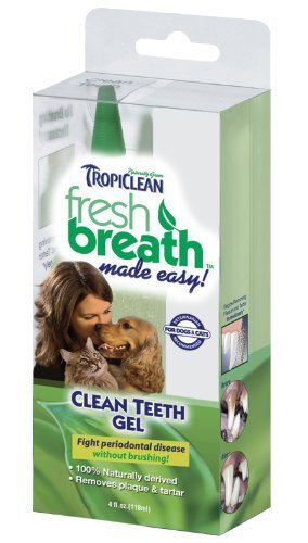 Tropiclean Fresh Breath Plaque Remover Pet Clean Teeth Gel 4oz by Cosmos Corporation [Pet Supplies]