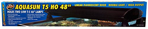 Zoo Med AF2-48 AQUASUN T5 High Output Double Fluorescent Hood (48inch)