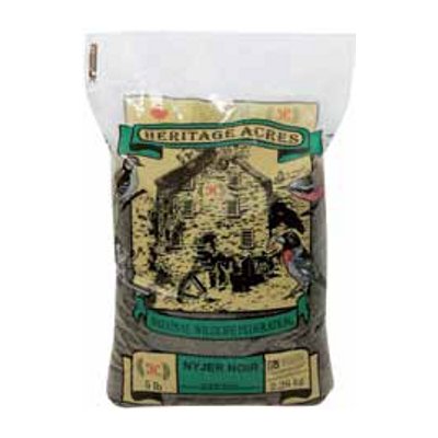 Heritage Acres BB9052 Nyjer Noir Graine d'oiseau stérilisé pur 15 lbs