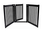 Dynamic Accents - 3 Panel Freestanding Walk Through Gate Black