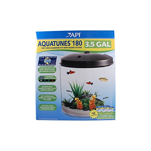 Kollercraft AA8824 API 180 Degrees Aquatunes Corner View Aquarium Kit 3.5 Gallon