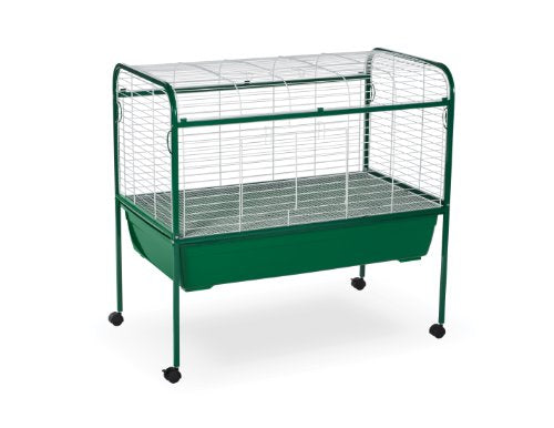 Produits pour animaux de compagnie PRODUITS CAGE ANIMAL avec un support, 40 pouces par 23-1 / 2 pouces par 37 pouces, vert / blanc