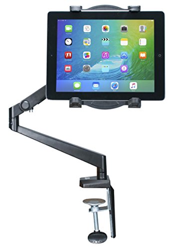 CTA Digital Pad-Tam Tabetop Bras Mount avec deux poignées réglables, pour des tablettes de 7 