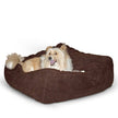 K&H Manufacturing Cuddle Cube Pet Bed, Medium 28-Inch by 28-Inch, Mocha