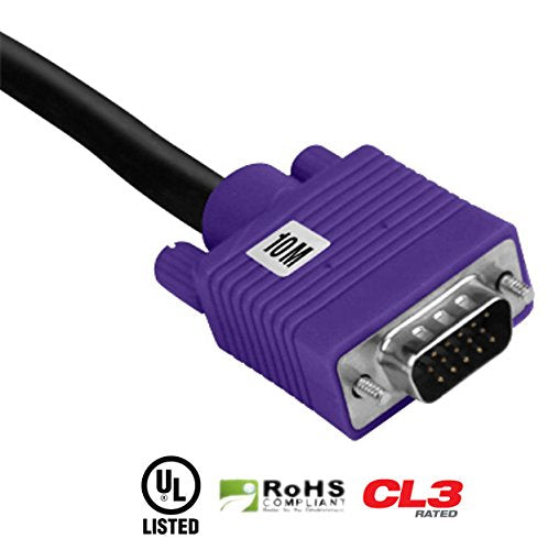 Element ELE3010M 33 Foot/10 Meter VGA Cable - Purple