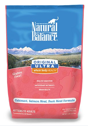 Natural Balance Ultra Whole Body Health Calamari,Salmon and Duck Cat Food