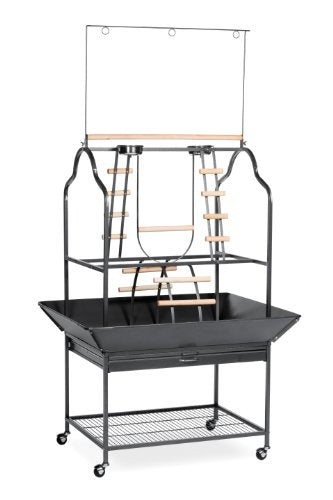 Prevue Hendryx Pet Products Parrot Playstand, Black Hammertone
