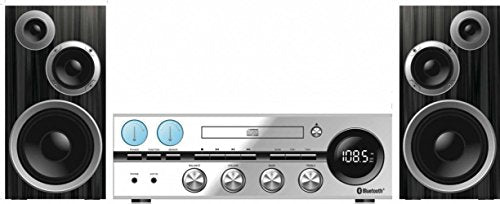 Curtis Sylvania SRCD1081BT Classic Retro Bluetooth Stereo System with CD player, FM radio, Aux-in