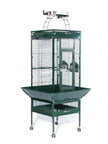 Produits pour animaux de compagnie Prévue 3152 green Cage de sélection en fer forgé (Jade Green, 24x20x60in)