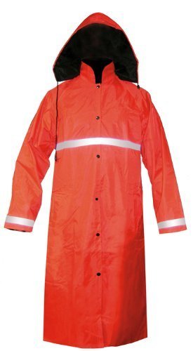 N859C Long Veste 48 "Orange / noir réversible - XS-5XL (orange / noir, xxl)