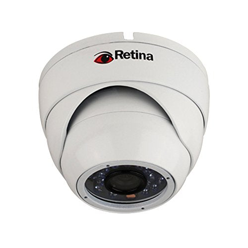 Retina RET1055W True Day / Night Indoor / Outdoor Vandal Proof Fixed Dome Camera, 600TVL (blanc)