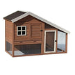 Précision 2921-29112fd 62x32x42 pouces Kennel Cape Cod Chicken Coop, marron / blanc