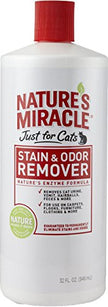 Nature's Miracle Just for Cats Stain & Odor Remover, 32-Ounce Pour Bottle (HG-5158)