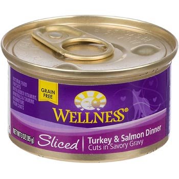 Wellness 2661 Sliced Turkey and Salmon Entree Cat Food 24/3 Oz