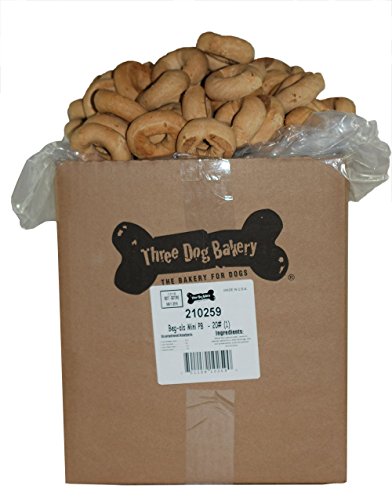 Trois boulangeries pour chiens 210259 bagels en vrac de 20 livres-beurre d'arachide en vrac de 20 livres