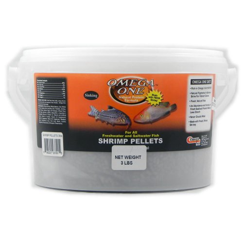 Omega One AA5914 Plellets de crevettes à naufrage aliments à poissons (3 lb)