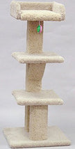 Pet nord-américain 49337 Kitty arbre chic avec plateau et 2 étagères 48 po.