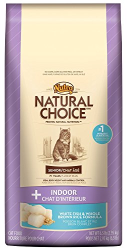 Nutro Natural Choice Indoor Whitefish and Rice Senior Cat Food