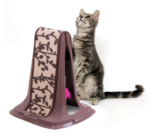 Petmate 26180 Jute Cat Scratch Post, Lean on Me