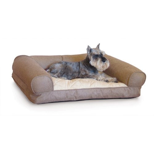 K&H Manufacturing Lazy Medium Sofa Sleeper, Tan, 33-Inch by 24-Inch