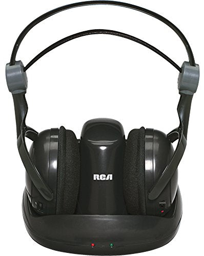 Rca WHP141B Wireless 900MHz Full-Size Wireless Headphone with Bluetooth Transmits Audio Signal up to 150' - Black