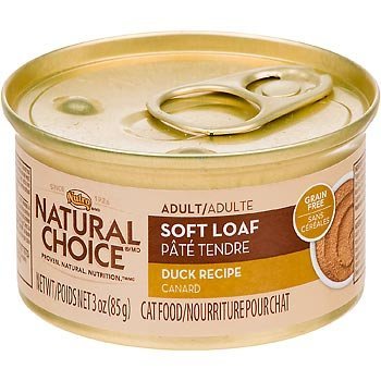 Nutro Natural Choice 10104249 Soft Loaf Duck Recipe Adult Cat Food 24/3OZ