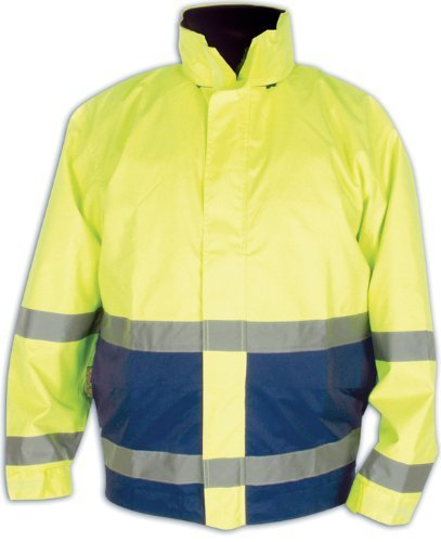 N840J Haute visibilité Veste en nylon respirant orange / marine chaux / marine - XS-4xl (jaune, l)