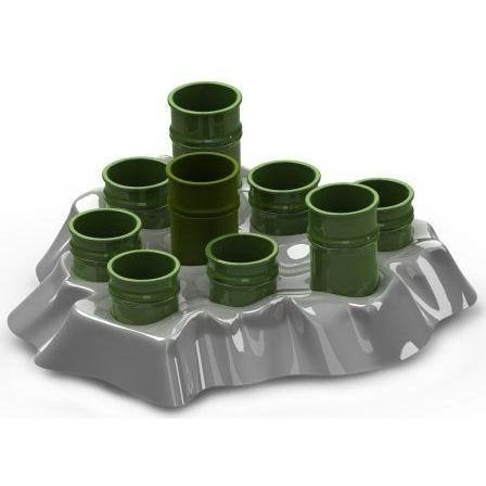 Aikiou Stimulo Cat Activity Feeding Center, 12" L X 12" W X 6" H by Aikiou [Pet Supplies]