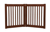 Dynamic Accents 42220 - 27 Inch 2 Panel Free Standing EZ Gate - Mahogany