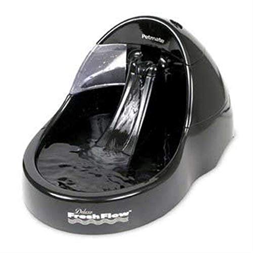 Petmate 24870 Fresh Flow Pet Fountain, Large (Black)