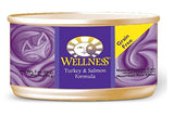 Bien-être complet du saumon et de la dinde en conserve de nourriture pour chats en conserve