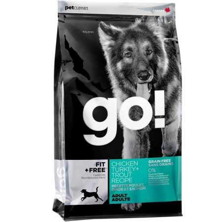 Petcurean 152408 Go Fit Plus Free Grain Free Adult for Dog, 25-Pound