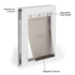 PetSafe Freedom Aluminum Pet Door for Dogs and Cats, White, Tinted Vinyl Flap