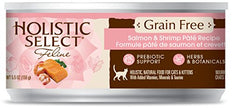 Holistic Select 47159 Grain Free Salmon and Shrimp Pate Food For Cat (24/5.5OZ)