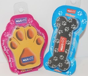 Max&Co FileEase Bone and Paw Shaped FilingBlock Assorted 60ct