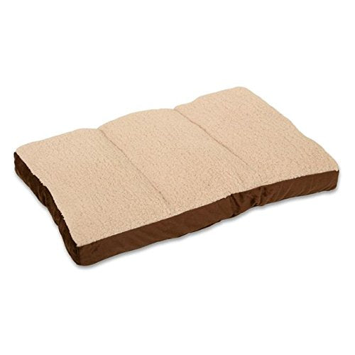 Pioneer Pet 8104 Crate Mat Bed Cream Top (Brown Base, 29x20x5)